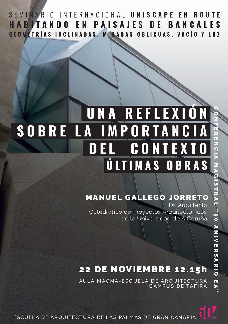 Conferencia 'Una reflexión sobre la importancia del contexto' de Manuel Gallego