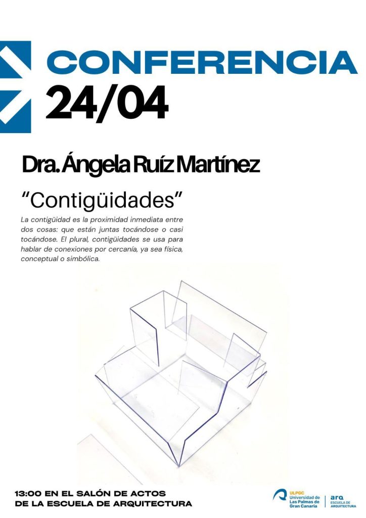 Conferencia 'Contigüidades' de Ángela Ruiz